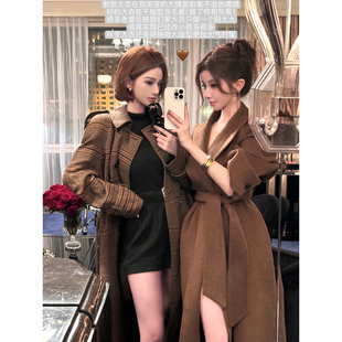 hair两色长款 chicbyrr 90%绵羊毛加yak Lilli 大衣 Bonjour