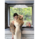 套款 chicbyrr 一字肩海军领两穿百搭袖 轮廓 连衣裙 漫感