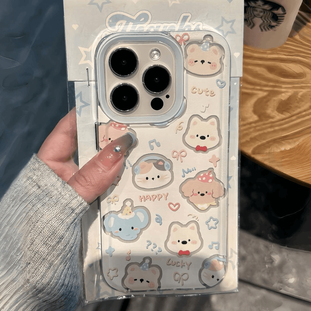 可爱小动物新款iPhone16ProMax手机壳适用苹果16卡通15新14Pro机壳13PM套14Plus全包12女款11保护16e外壳2026