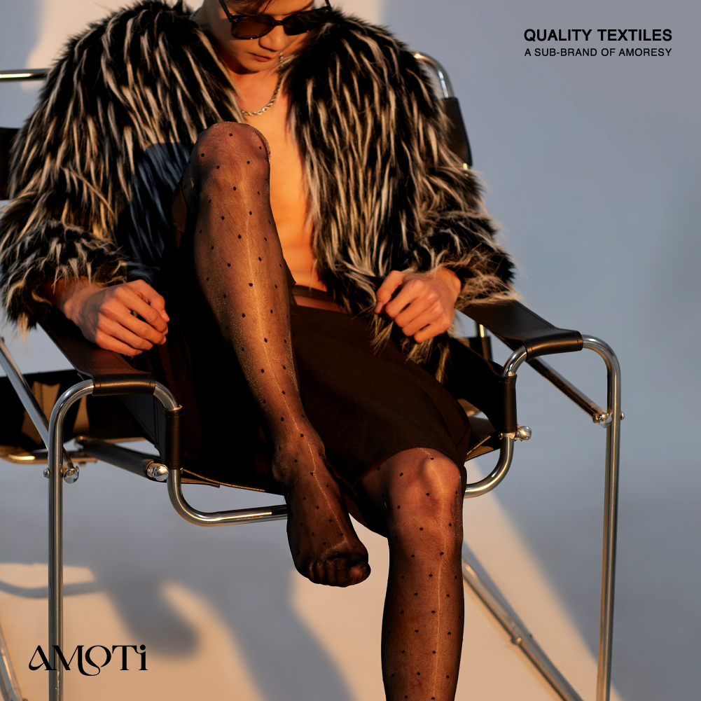 AMOTi性感T裆连裤袜超薄男士丝袜