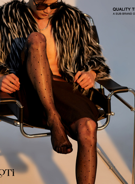 AMOTi 缇 心灵感触 -玑 [风范]男士极光波点丝滑超薄T裆连裤袜