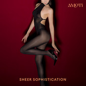 缇 心灵感触 窈 AMOTi 连体衣 6D油亮马油丝袜性感露背全身包裹