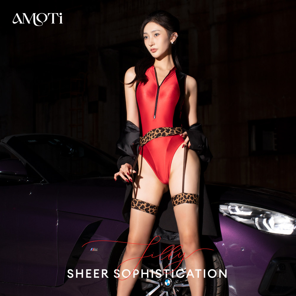 AMOTi 缇 心灵感触 -豹 [连体吊带]性感豹纹柔光一体式吊带丝袜,女士内衣/男士内衣/家居服,长筒袜,淘宝优惠券,粉丝福利购,淘宝优惠卷