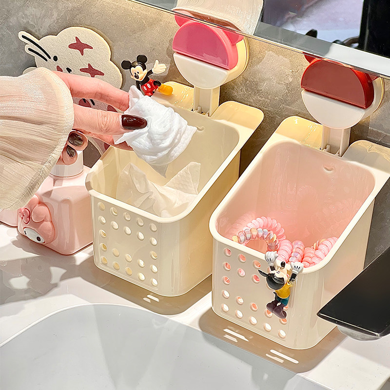 废弃洗脸巾收纳盒壁挂式厕所卫生间浴室沥水盒擦脸巾洗漱台置物架,收纳整理,洗脸巾收纳盒,淘宝优惠券,粉丝福利购,淘宝优惠卷