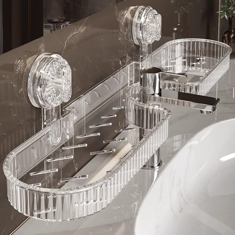 吸盘水龙头置物架免打孔厕所浴室卫生间洗手台收纳架洗漱台置物架,厨房/烹饪用具,龙头置物架,淘宝优惠券,粉丝福利购,淘宝优惠卷