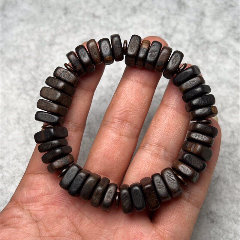 老料达拉干沉香手串随型佛珠手链男女士文玩木质手链檀香把玩手串