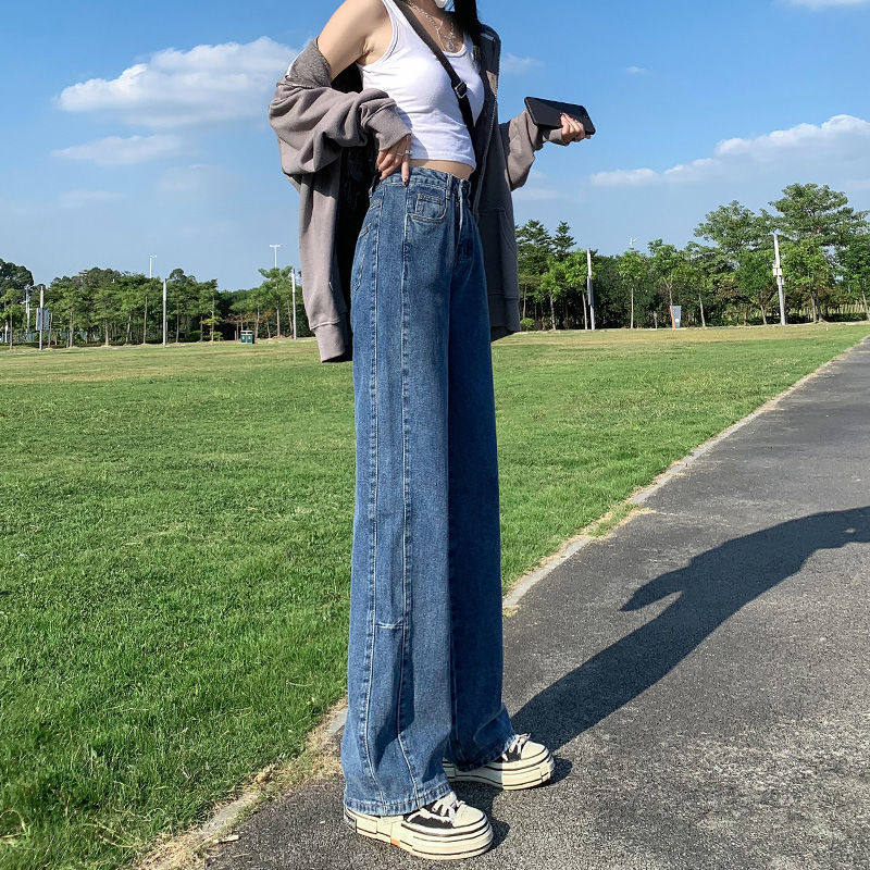 300斤特大码女装高腰显瘦宽松牛仔裤女胖mm垂感直筒阔腿裤子女潮,女装/女士精品,大码裤装,淘宝优惠券,粉丝福利购,淘宝优惠卷