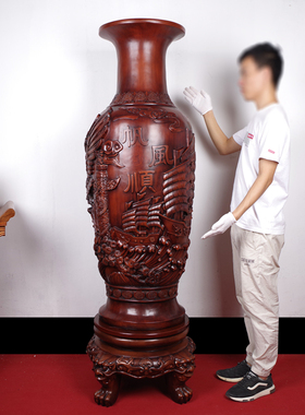 大号落地花瓶摆件新房别墅迁居酒店开业装饰 大堂客厅电视柜摆设