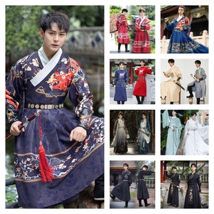 全套汉服男租赁 飞鱼服租借宋制伴娘古装 明制伴郎服出租中式 兄弟装