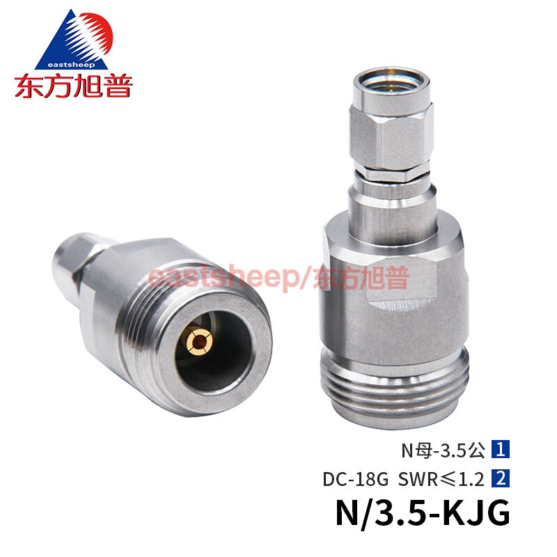 东方旭普毫米波测试转接器 N/3.5-KJG不锈钢N母转3.5MM公 18G