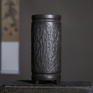 紫砂花盆蘭花盆盆景盆古典禪意中國風文藝復古Q盆老樁盆高盆竹段