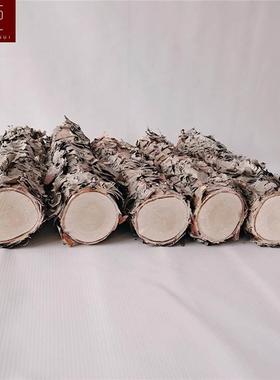 铁桦木铁桦树桦木原p木铁桦原木装饰树隔断橱窗隔断湿木料