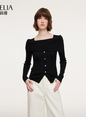 歌莉娅春季新品羊毛套头衫1F1C5J340