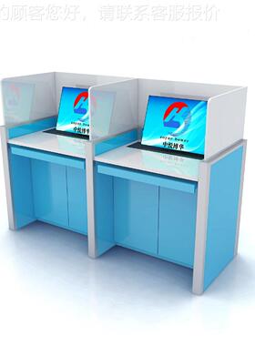 动升降屏桌风办公电脑桌学校教电室挡板学防作弊培训桌机34855房