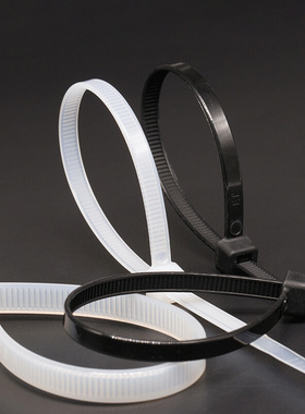 白色尼龙扎带塑料杂带黑色34o58*80x100/150/200/250/300/400/500