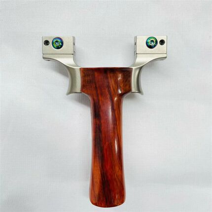 【】倡弘新品VIP紫檀木柄可搭配VIP钛合金Q弓头 配件精准户外