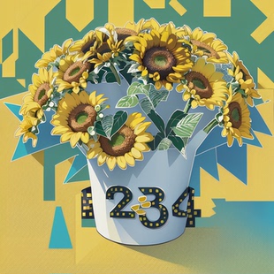 盆栽ai幻图光影艺术字隐藏字定制艺术头像定制文字嵌入图像幻术字