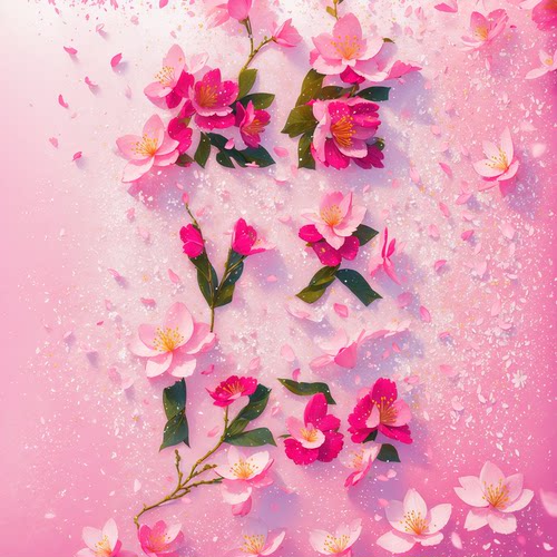 鲜花ai幻图光影艺术字隐藏字定制艺术头像定制文字嵌入图像幻术字