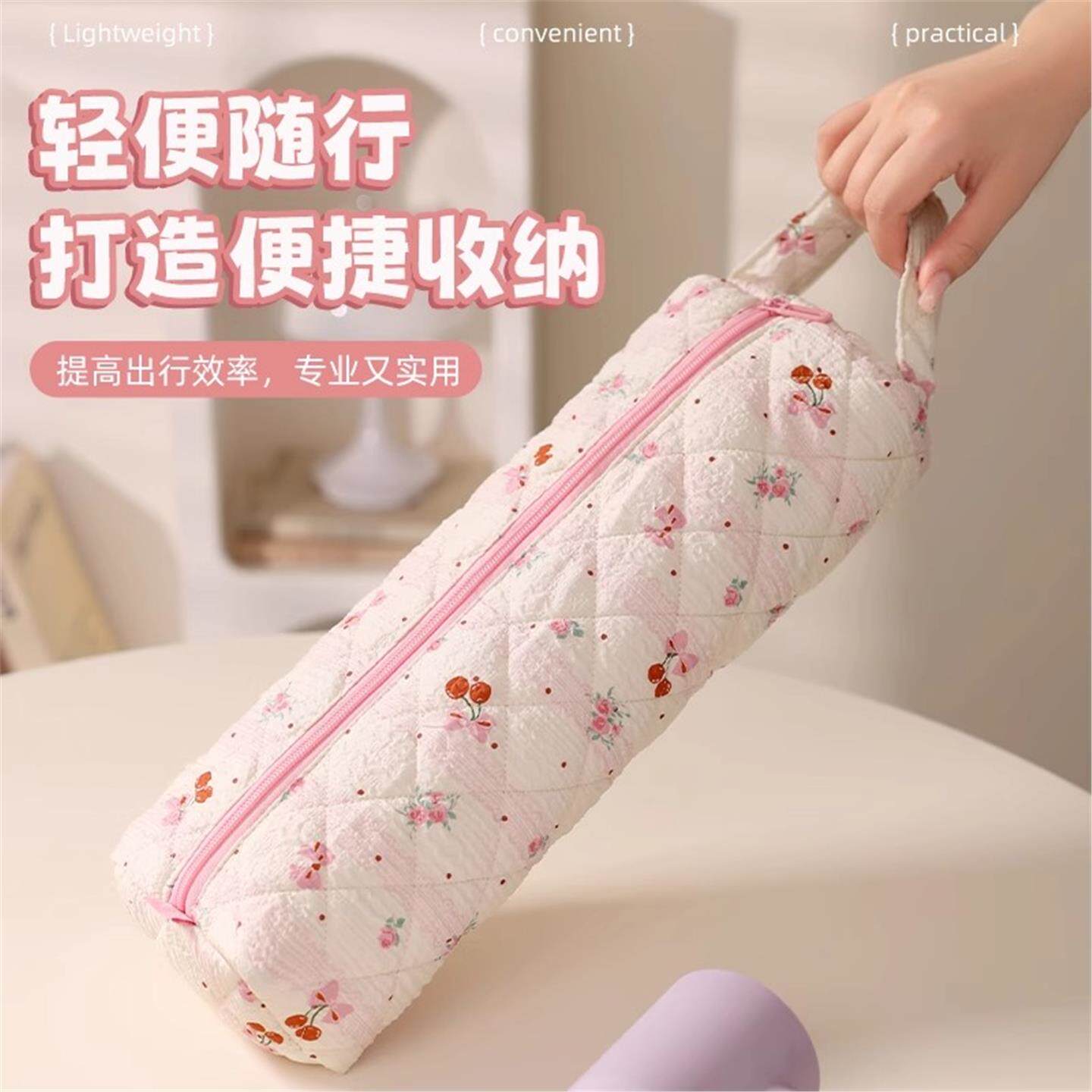 吹风机收纳包可携式旅行卷电卷棒收纳袋子吹风机摺叠直板夹防尘保