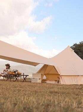 外人野营野包多餐印第安户金字塔轻奢露YLCC-74营棉布防雨蒙古帐