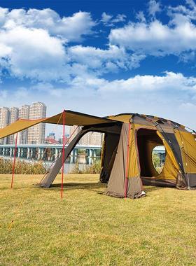 大户外野营沙滩-人YLCC-84帐篷一室一3厅多功能双层防4雨天幕帐篷
