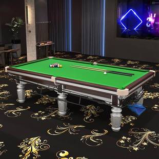 室内中式台球桌商用钢库青石家用新款多功能桌球台中八标准台球桌