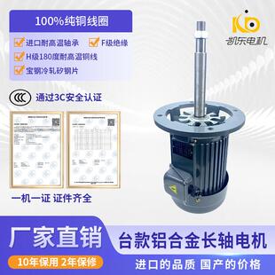 台款长轴耐高温电机2.2W功率300℃循环热风环境马达可非标