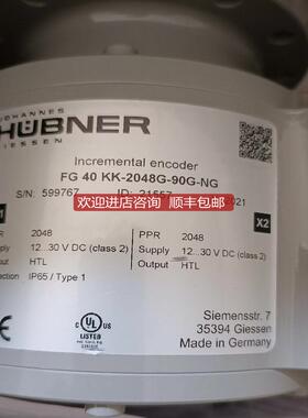 HUBNER霍伯纳编码器FG  40KK-2048G-90G-NG 询价