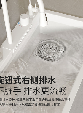 白色纳米304不锈钢厨房水槽大单槽家用手工洗菜盆洗X碗池加厚台下