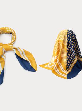 70cm方巾女网PDR红百搭韩国夏春业秋季方巾丝巾尚职装饰丝巾小时