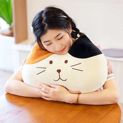 可爱猫咪玩偶公仔小猫毛绒玩具睡觉抱枕办公室学生午睡神器趴趴枕