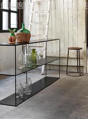 北 欧简边约铁墙置物架创意客厅摆件展示柜餐厅22537艺简易玄关陈