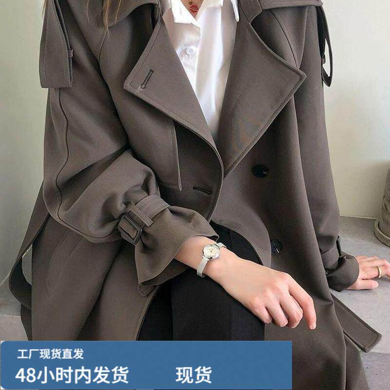 今年流行炸街风衣女中长款2025年新款秋大码外套高端气质女神范