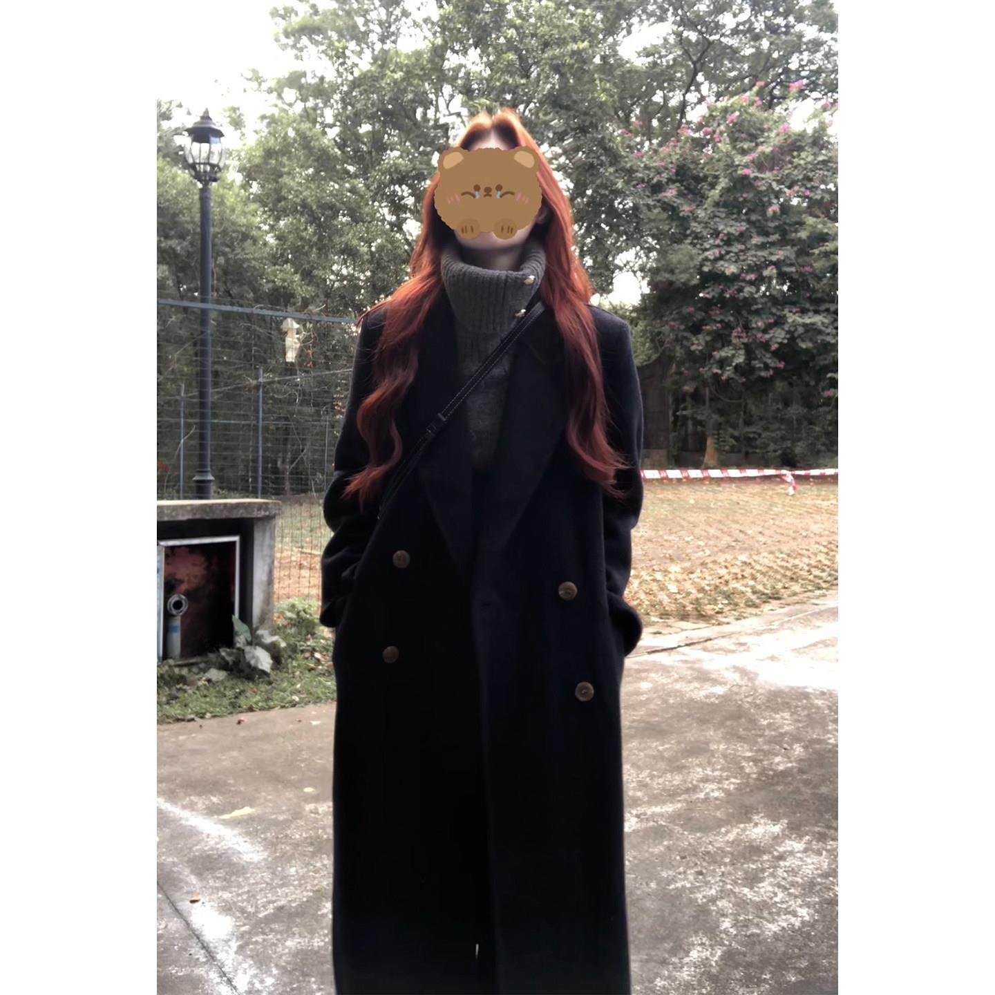 黑色毛呢外套女中长款2025秋冬新款韩系超好看小个子加厚呢子大衣,运动/瑜伽/健身/球迷用品,广场舞套装,淘宝优惠券,粉丝福利购,淘宝优惠卷