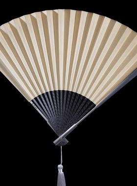 FEGVE费戈钛合金扇子问道琴方碳纤维折扇金属功夫扇便携