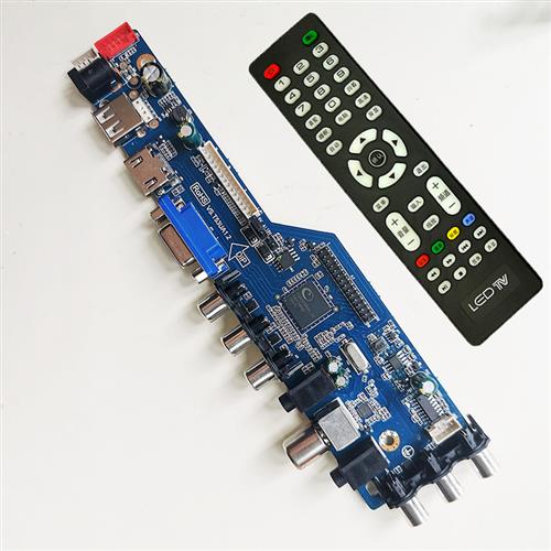 全新适用VS.T53UA3.2 CV56XL-F通用VS.T53UA1.2电视主板双AV接口