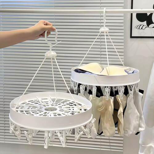 Multifunctional Balcony Drying Rack, Home Clothes Hanger wit