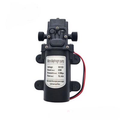 洗车打水泵机高压泵l农用12v60w隔膜开关压力电动植保自喷雾器吸