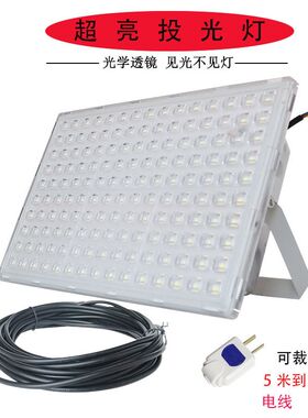 220v户外照明灯led灯泡照明投D光灯大功率节能灯工地工厂室外专用