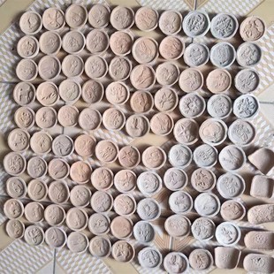 饶阳泥塑泥模子陶模碗模儿模印板泥片玩具