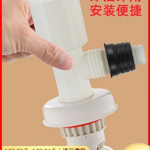 下水管洗衣机50排水三通分水器75厨H房道斜接头防返臭神器阀防臭