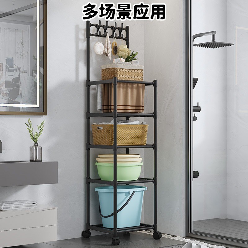 厨房置物架微波炉烤箱锅架家用置地式多功能收纳架多层储物货架子