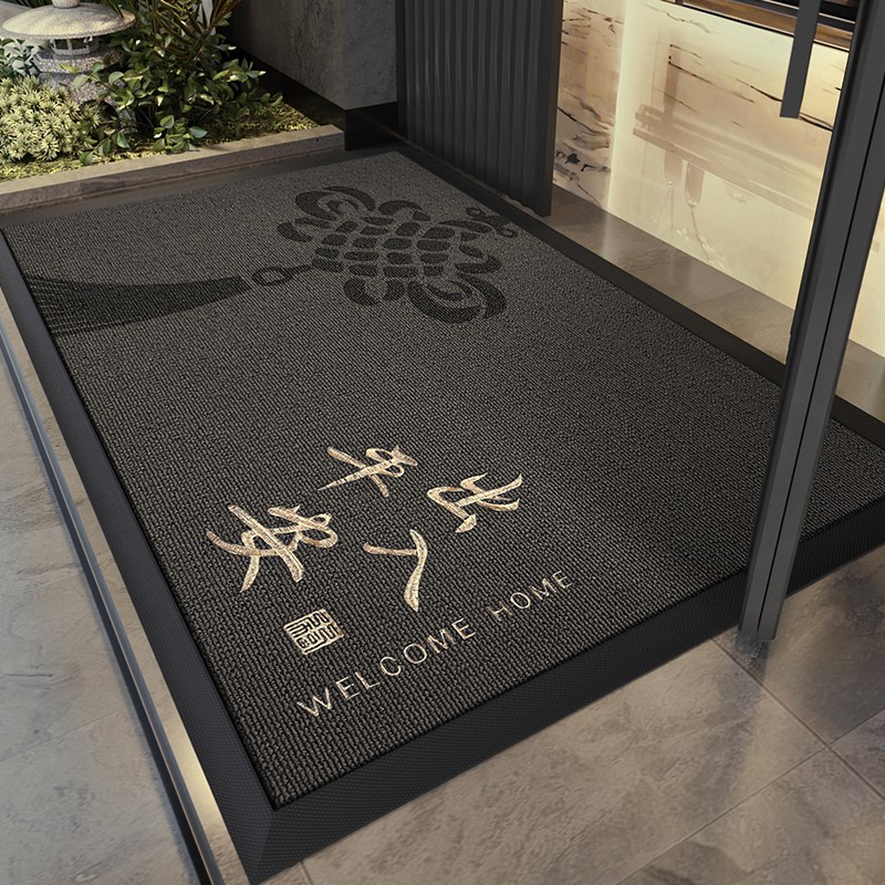 灰色入户门地垫玄关大门口进x门脚垫门外防滑除尘耐脏耐磨门外地 - 实物图