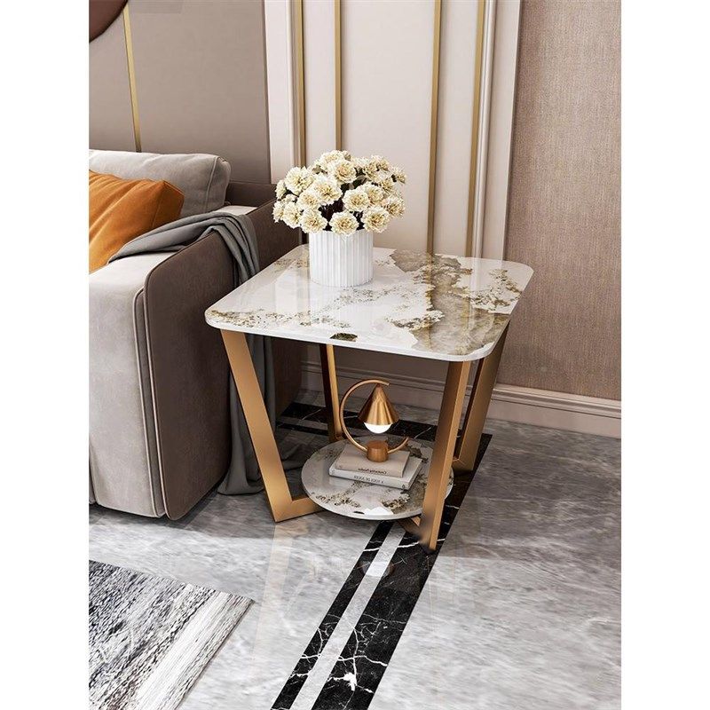 N5极简岩板小茶几沙发边几大理石客厅方形角几床头轻奢阳台洽谈茶,商业/办公家具,商用休闲沙发,淘宝优惠券,粉丝福利购,淘宝优惠卷