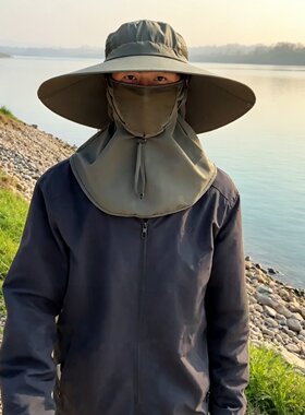 大帽檐轻薄遮阳男士防晒户