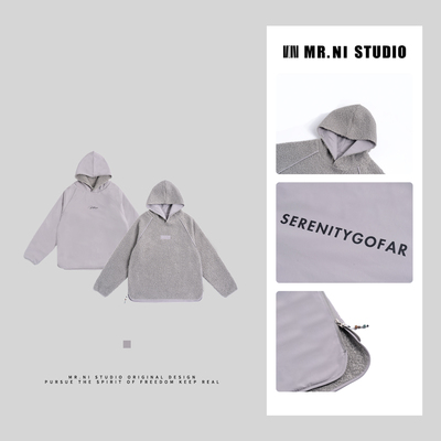 冬日限定/卷羔毛两面可穿卫衣