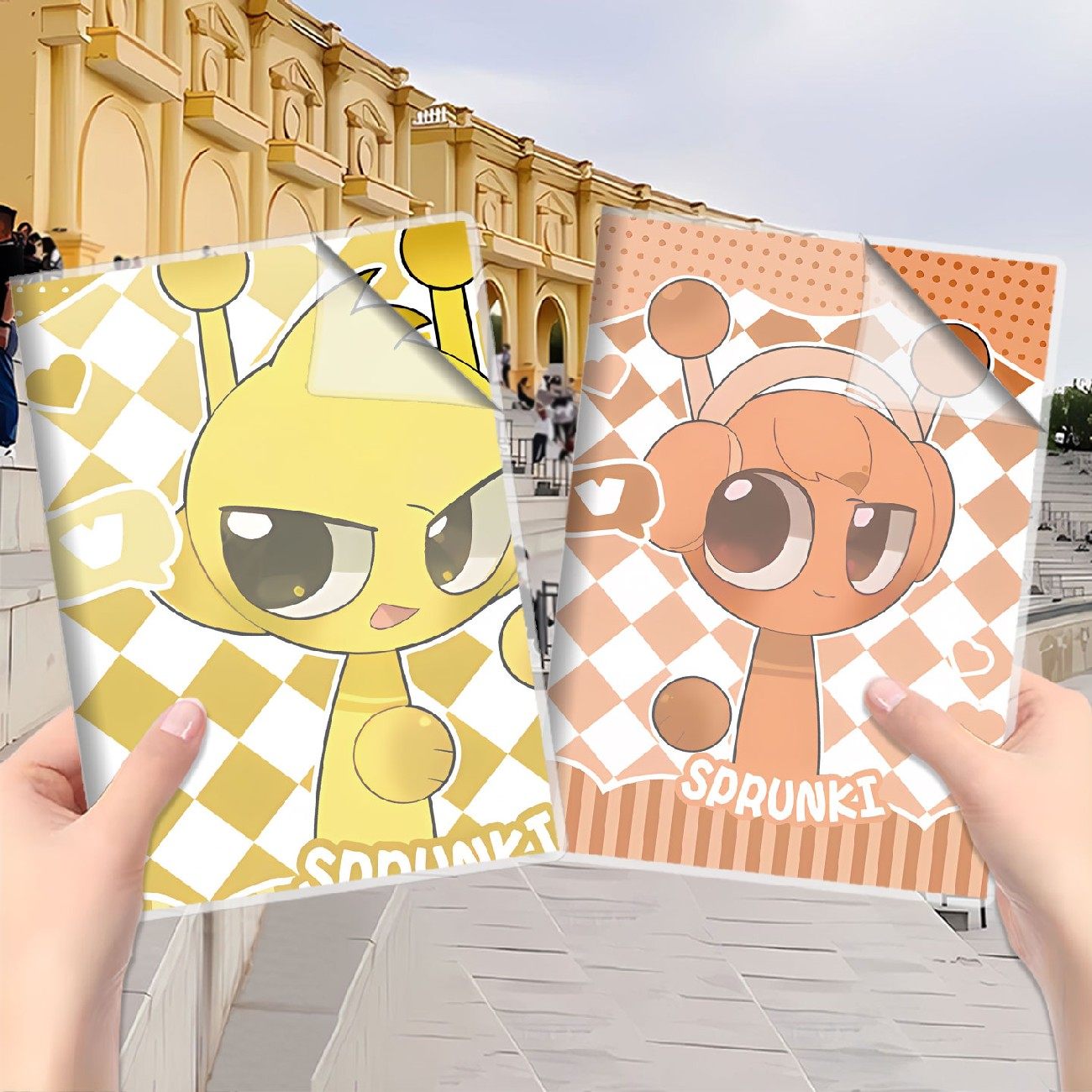 Q版Sprunki节奏盒子胶套本女生可爱本子A5笔记本小学生专用日记本