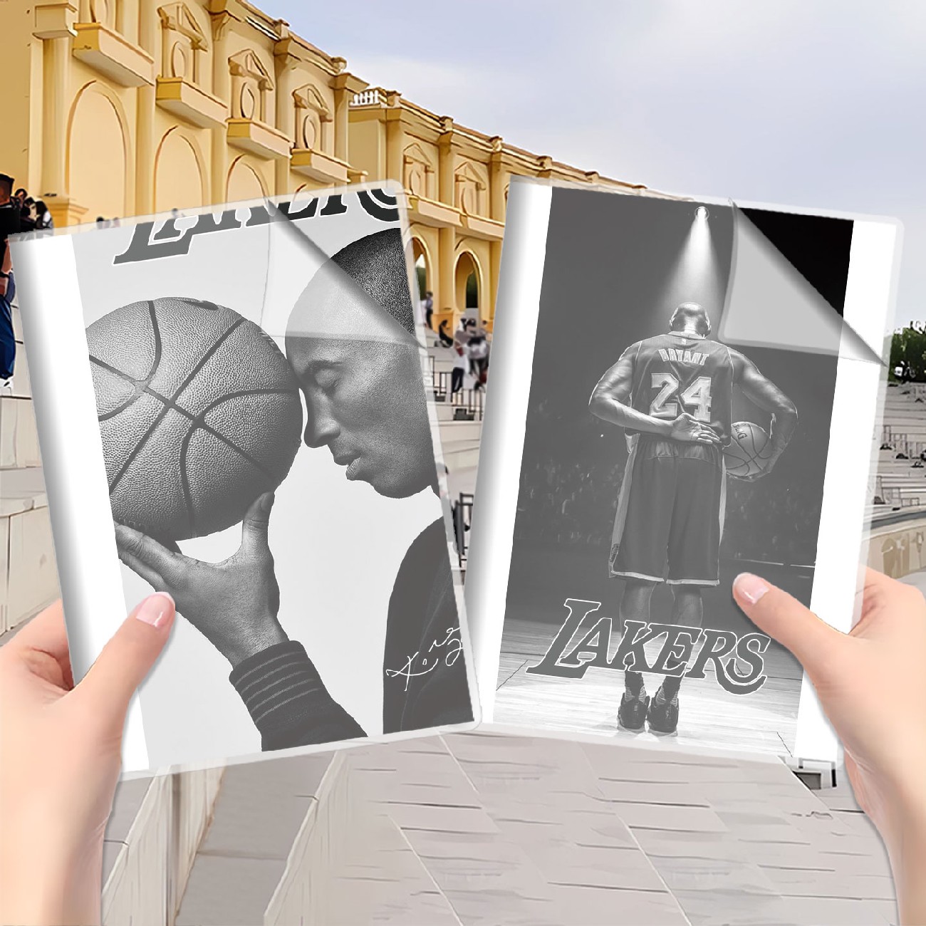 NBA篮球科比胶套男生个性本子大学生考研笔记本高中生横线本定制