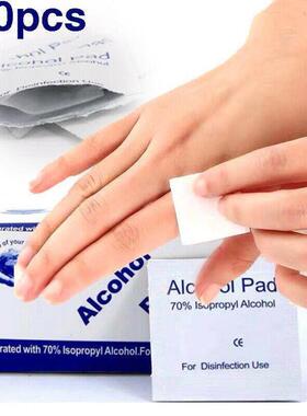 Alcohol Prep Pads Swab Saturated Wipes 100pcs Antiphlogosis