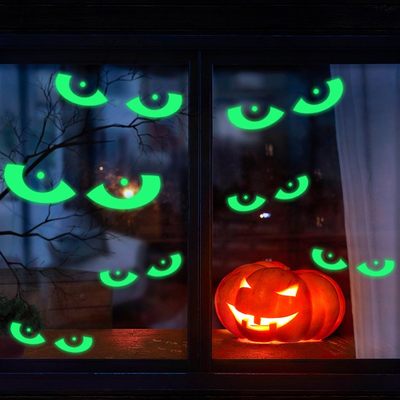 Halloween glow eyes ghost hand fluorescent wall stickers墙贴